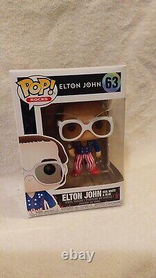 Funko (2) Collector toy Elton John #62 and #63 pop rock set new ii box