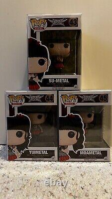 Funko POP Baby Metal 43 Su-Metal 44 Yuimetal 45 Moametal Complete Set