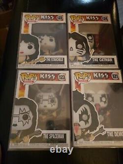 Funko POP! Rocks KISS SET-The POP Figurines Demon, Spaceman, Catman, Starchild