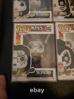 Funko POP! Rocks KISS SET-The POP Figurines Demon, Spaceman, Catman, Starchild