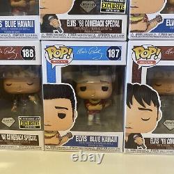 Funko Pop! Huge Bundle Lot Of Rock Icons Elvis Diamond 68 Special + Blue Hawaii