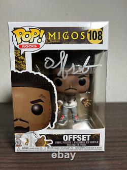 Funko Pop! MIGOS OFFSET #108 SIGNED AUTHENTICATED with COA FREE SHIP & CASE