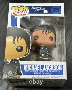 Funko Pop! Michael Jackson from Bad Album Pop Rock #25 Vaulted Retired