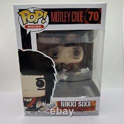 Funko Pop NIKKI SIXX Motley Crue #70 -Vaulted Figure Classic Rock Music