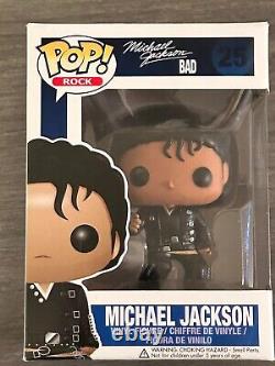 Funko Pop Rock Michael Jackson Vaulted Common 25 Minor Damage