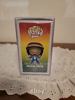 Funko Pop! Rocks #08 Reggae Rasta Bob Marley Vaulted Vintage W Pop Armor