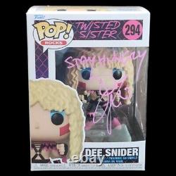 Funko Pop Rocks #294 Twisted Sister Signed By Dee Snider W Inscription JSA COA