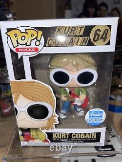 Funko Pop'Rocks' KURT COBAIN SUNGLASSES Figure #64 Funko Exclusive AUTHENTIC