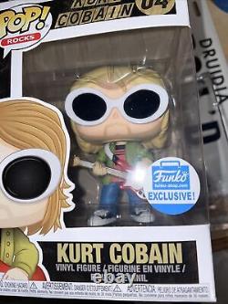 Funko Pop'Rocks' KURT COBAIN SUNGLASSES Figure #64 Funko Exclusive AUTHENTIC