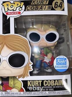 Funko Pop'Rocks' KURT COBAIN SUNGLASSES Figure #64 Funko Exclusive AUTHENTIC