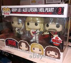 Funko Pop Rocks RUSH Lee Lifeson Peart CANADIAN FAN EXPO 2018 PRE RELEASE