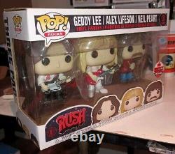 Funko Pop Rocks RUSH Lee Lifeson Peart CANADIAN FAN EXPO 2018 PRE RELEASE