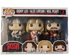 Funko Pop! Rocks Rush, Geddy Lee, Alex Lifeson, & Neil Peart Vinyl Figure 3 Pack