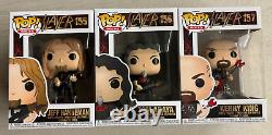 Funko Pop Rocks Slayer Band Set of 3 Jeff Hanneman Tom Araya Kerry King