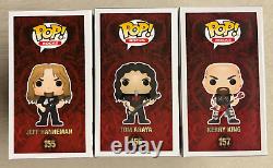 Funko Pop Rocks Slayer Band Set of 3 Jeff Hanneman Tom Araya Kerry King