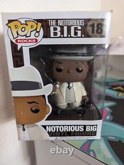 Funko Pop Rocks The Notorious B. I. G #18 Biggie Smalls AUTHENTIC