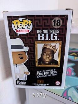 Funko Pop Rocks The Notorious B. I. G #18 Biggie Smalls AUTHENTIC