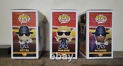 Funko Pop! Rocks ZZTop Set Billy-Frank-Dusty With Pop! Protectors