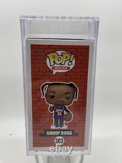 Funko Pop! Snoop Dogg Purple Lakers Jersey 303 Exclusive 15k PCS Graded PSA 9