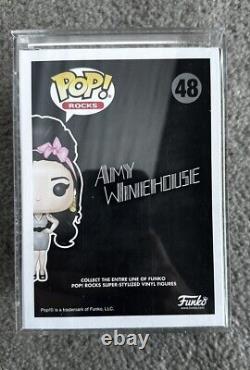 Funko Pop Vinyl Rocks Amy Winehouse #48 Very Rare + Pop Vinyl Hard Protector