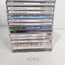 HUGE David Bowie CD Big Collection of 22 Near Mint / VG Discs RYKODISC Columbia