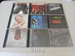 Hair Metal Music CD Lot 25 Cd's Motley Crue, Ratt, Gun's And Roses And More