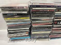 Huge Lot Over 100 Music CD's In Cases Eminem Bob Dylan Elton John Madonna Prince