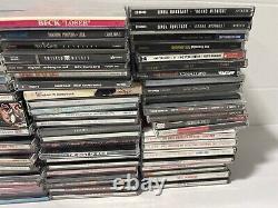 Huge Lot Over 100 Music CD's In Cases Eminem Bob Dylan Elton John Madonna Prince