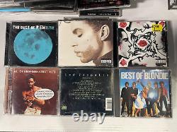 Huge Lot Over 100 Music CD's In Cases Eminem Bob Dylan Elton John Madonna Prince