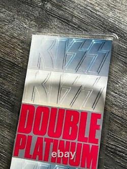 KISS CD DOUBLE PLATINUM Longbox Sealed USA Aucoin Vintage Kiss Greatest Hits