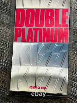 KISS CD DOUBLE PLATINUM Longbox Sealed USA Aucoin Vintage Kiss Greatest Hits