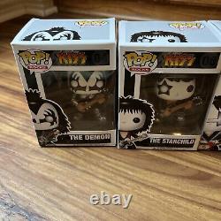 KISS Collectibles 2011 Funko Pop Rocks Series 1 Vinyl Figures Set of 4 HTF