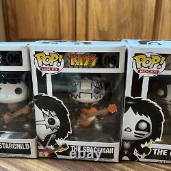 KISS Collectibles 2011 Funko Pop Rocks Series 1 Vinyl Figures Set of 4 HTF