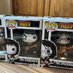 KISS Collectibles 2011 Funko Pop Rocks Series 1 Vinyl Figures Set of 4 HTF