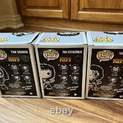 KISS Collectibles 2011 Funko Pop Rocks Series 1 Vinyl Figures Set of 4 HTF