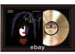 KISS Paul Stanley Framed Legends Of Music Gold LP Record Display