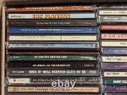 LOT OF 100 CDS Oldies CD Collection MANY SEALED Elvis/Beach Boys/Platters+