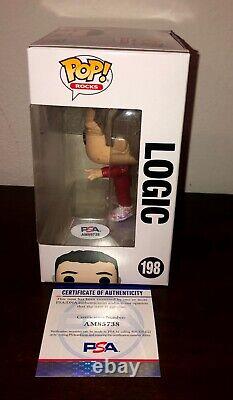 Logic Under Pressure Everybody #198 Signed Funko Pop PSA A