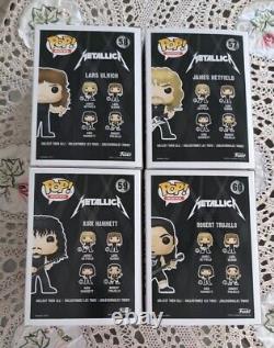 Metallica Funko Pop Rocks Set of 4 #57 #58 #59 #60 in Protectors FREE SHIPPING