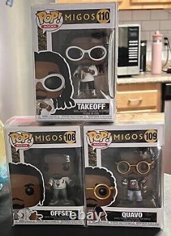 Migos Funko Pop! Rocks Migos Culture Vinyl Figure Funko Lot Quavo TakeOff Offset