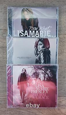 NEWithSEALED LISA MARIE PRESLEY CD COLLECTION STORM & GRACE + 2 OTHER TITLES (3)