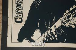 Original 1989 Cuban Concert Silkscreen Poster for Carlos Varela. Rock Music art