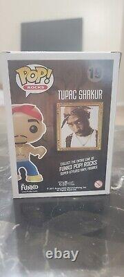 Original 2011 Tupac Shakur 19 vaulted Funko Pop Rocks figure with Eyebrows