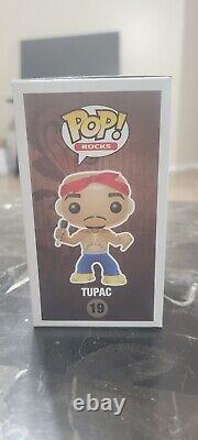 Original 2011 Tupac Shakur 19 vaulted Funko Pop Rocks figure with Eyebrows