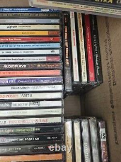 Personal Collection Lot Of 90 Rock + more Cds? Estate Sale Find See Pics T1#324