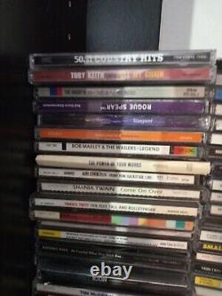 Personal Collection Lot Of 90 Rock + more Cds Estate Sale Find See Pics Trl3#44