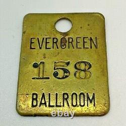 RARE Vintage Brass Evergreen Ballroom 158 Lacey Olympia WA Rock & Roll NW Music