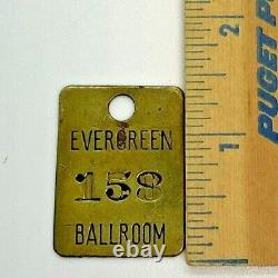 RARE Vintage Brass Evergreen Ballroom 158 Lacey Olympia WA Rock & Roll NW Music