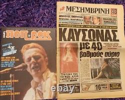 ROCK IN ATHENS 1985 Rare Collection Cuttings/Clippings & more The Cure Clash