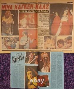 ROCK IN ATHENS 1985 Rare Collection Cuttings/Clippings & more The Cure Clash